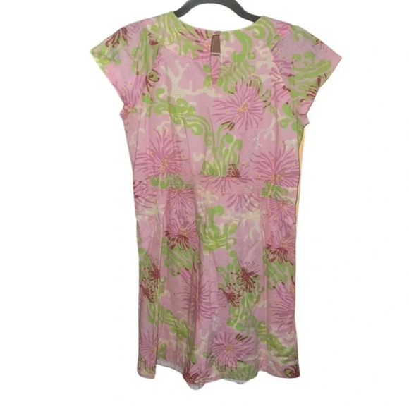 Lilly Pulitzer Cedar Pink Cap Sleeve Dress Size 14 - Picture 4 of 8